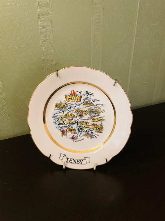 Vintage Tenby South Wales Decorative Plate – 7 Inch