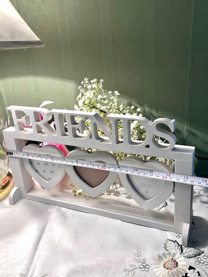 New England Friends Triple Heart Photo Frame 14 Inch