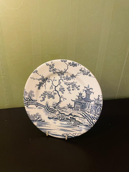 Blue and White Chinoiserie Decorative Plate 8 Inch