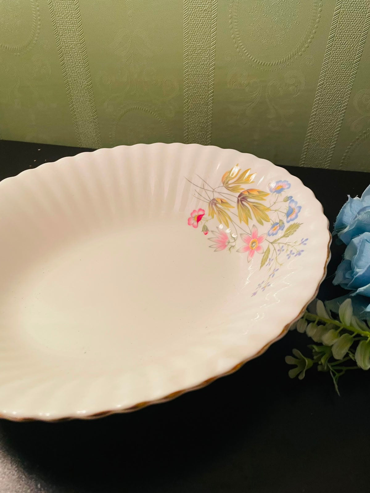 Richmond Wild Anemone Bone China Serving Bowl