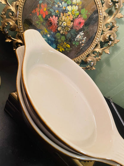 Vintage Ceramic Oven Safe Baking Dish