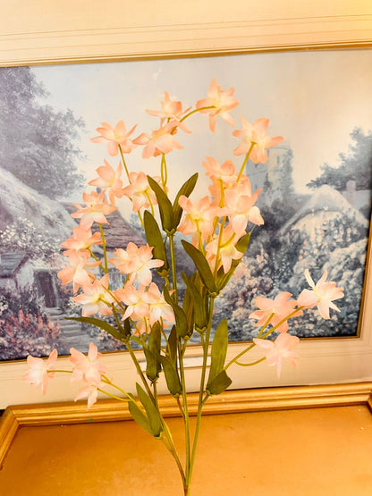 Pink Artificial Jasmine Floral Spray 13"