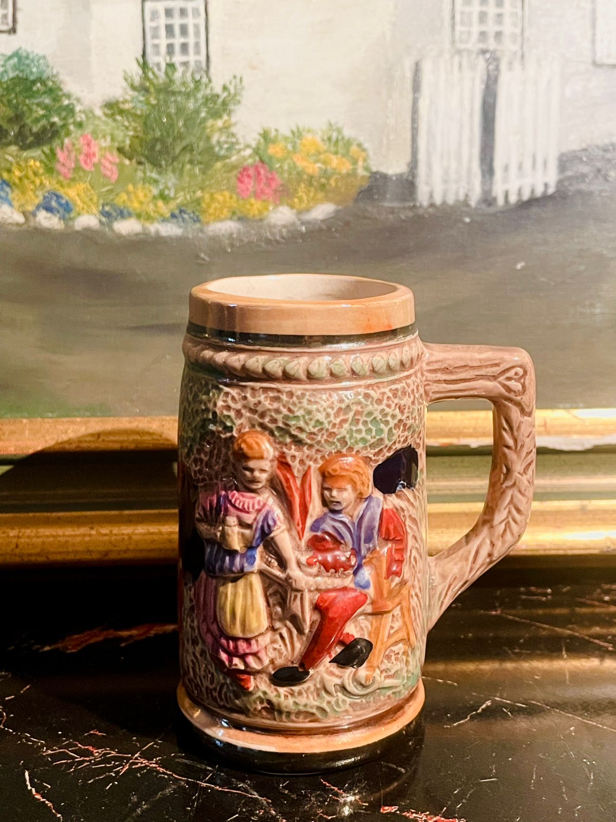 vintagestein, europeanceramicmug, rusticdecor, vintagetableware, handpaintedpottery, cottagecoredecor, sunsetkitchen, collectiblemugs, aestheticdecorpakistan, farmhousecharm, sunsetshop