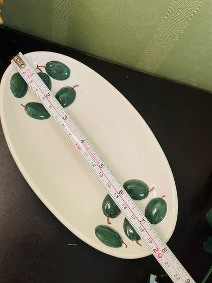 L’Oasi Capri Ceramic Olive Serving Platter 8 Inch