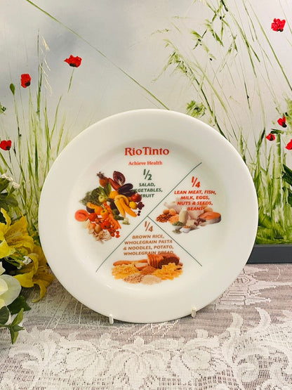 Rio Tinto Australian Fine China Healthy Eating Plate