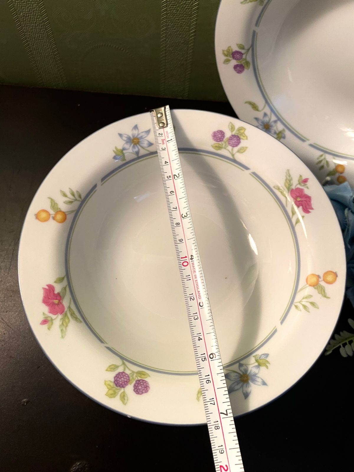 Villa Alba Floral Fine China Bowls Set of 6 – 7 Inch