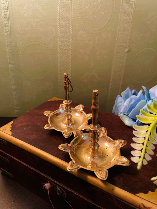 Vintage Brass Ring Holder Stand