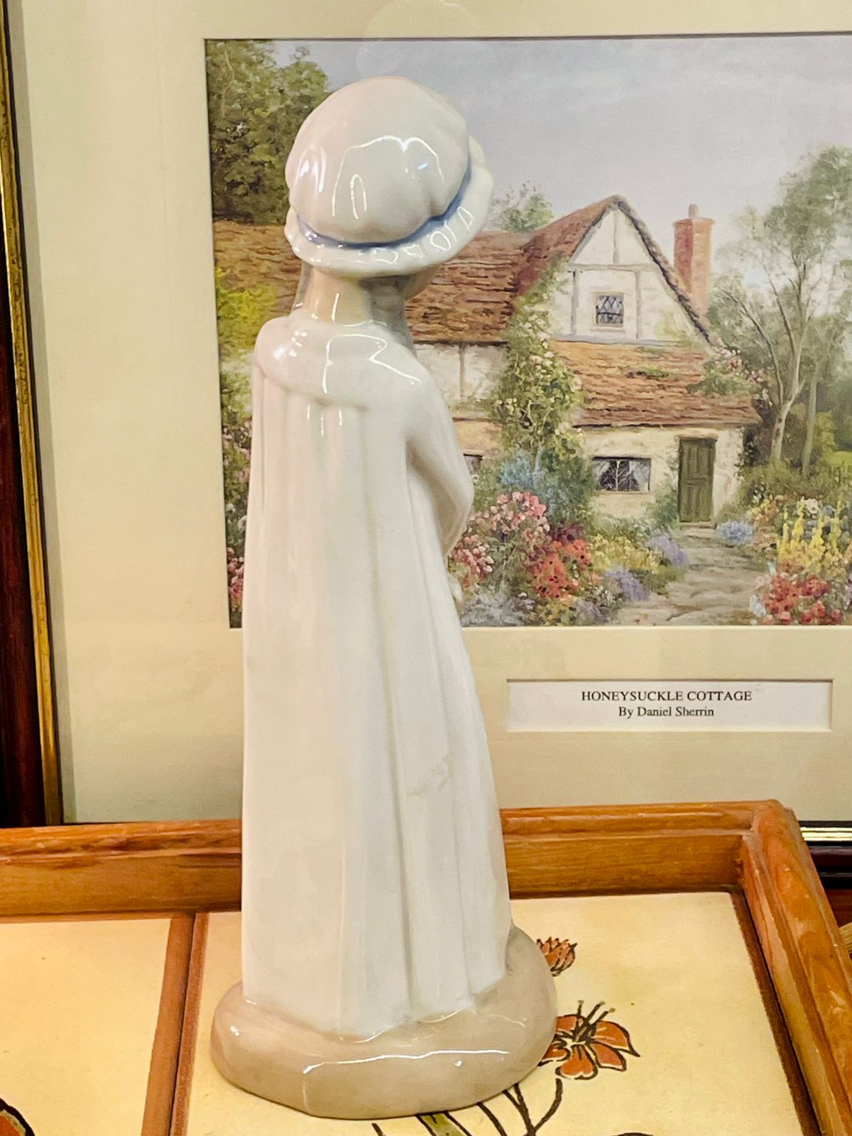 Porcelanas Torralba Spain Figurine – 11” Girl with Basket Decor