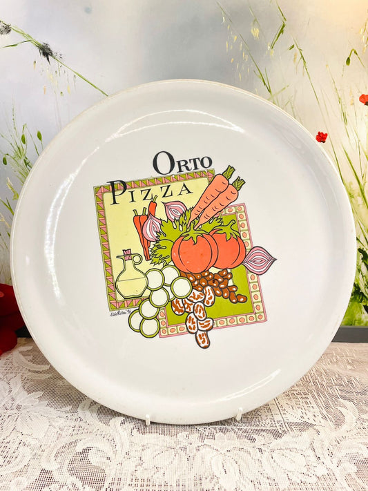 Saturnia Italy Vegetable Pizza Serving Plater
