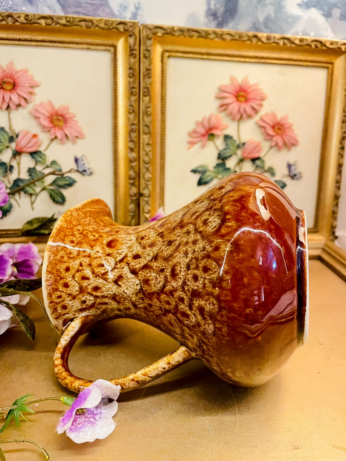 New Devon Brown Glazed Ceramic Jug