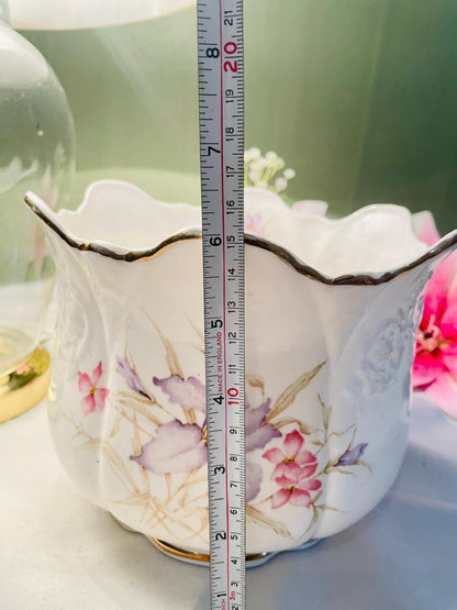 Norcroft Fine Bone China Floral Planter 6.5 in