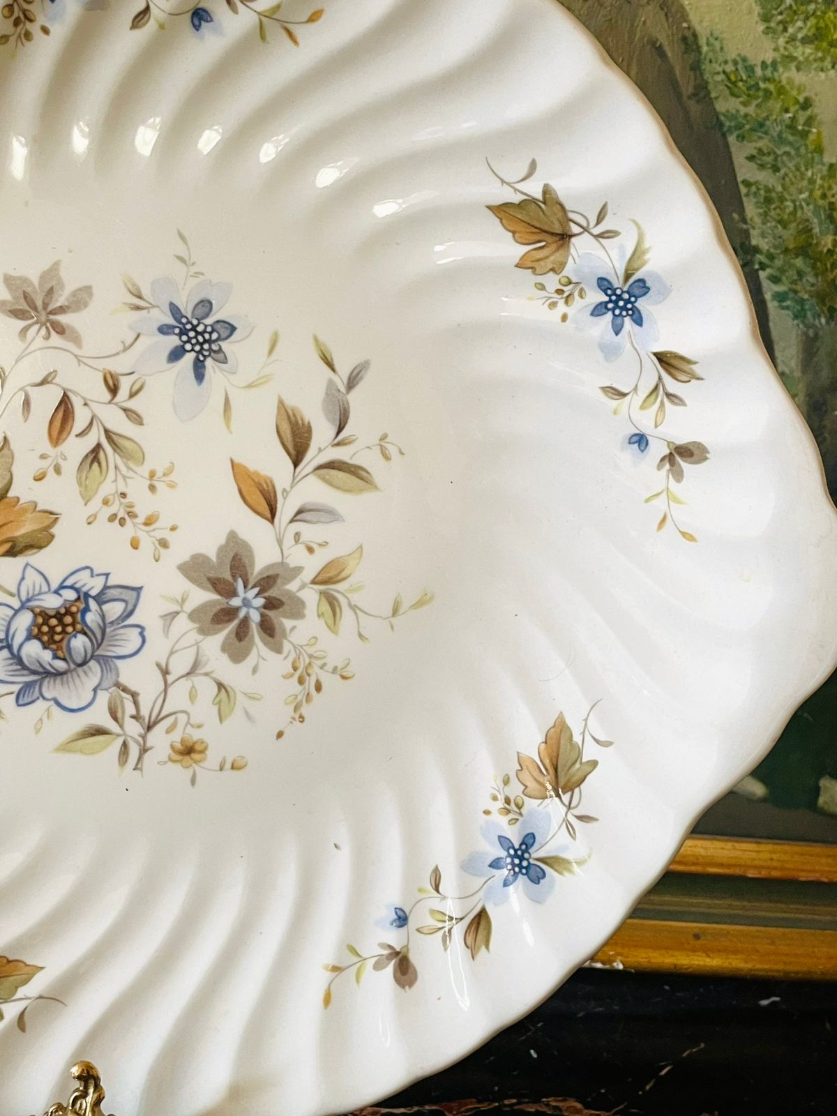 Ridgway Ironstone “Arlene” Floral Plate – Vintage 1792 Collection, Made in England