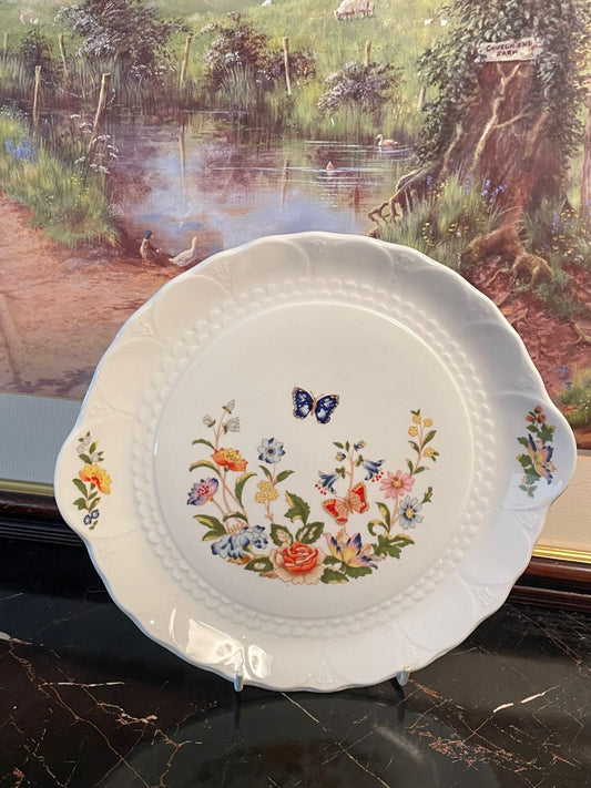 aynsley cottage garden, aynsley fine bone china, england bone china plate, aynsley serving dish, vintage aynsley platter, floral bone china plate, cottage garden collection, collectible english china, decorative wall plate, aynsley dinnerware pakistan, vintage aynsley serving tray, english floral china plate