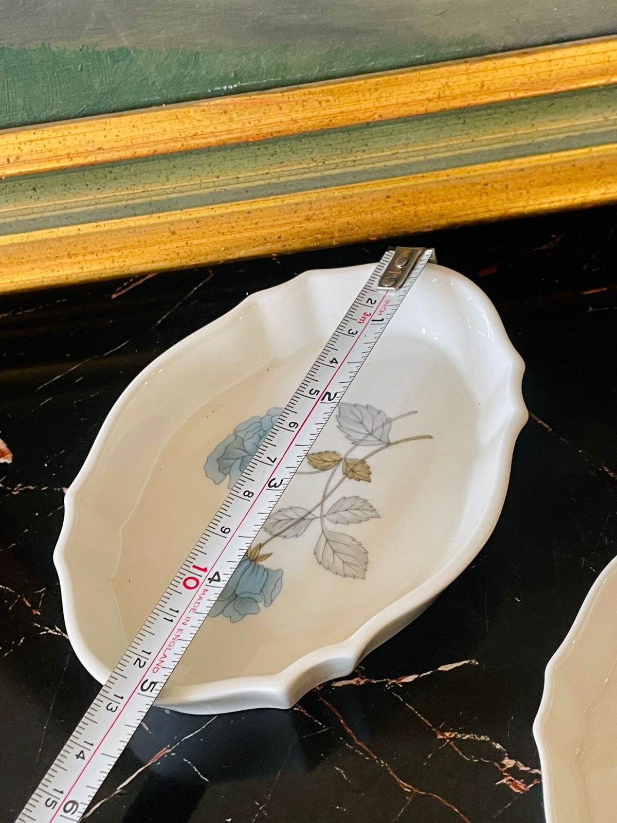 Vintage Wedgwood Blue Rose Vanity Set – 3 Pieces (England)