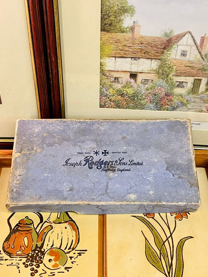 Vintage Joseph Rodgers & Sons Sheffield – Set of 6 Dessert Knives (Boxed)