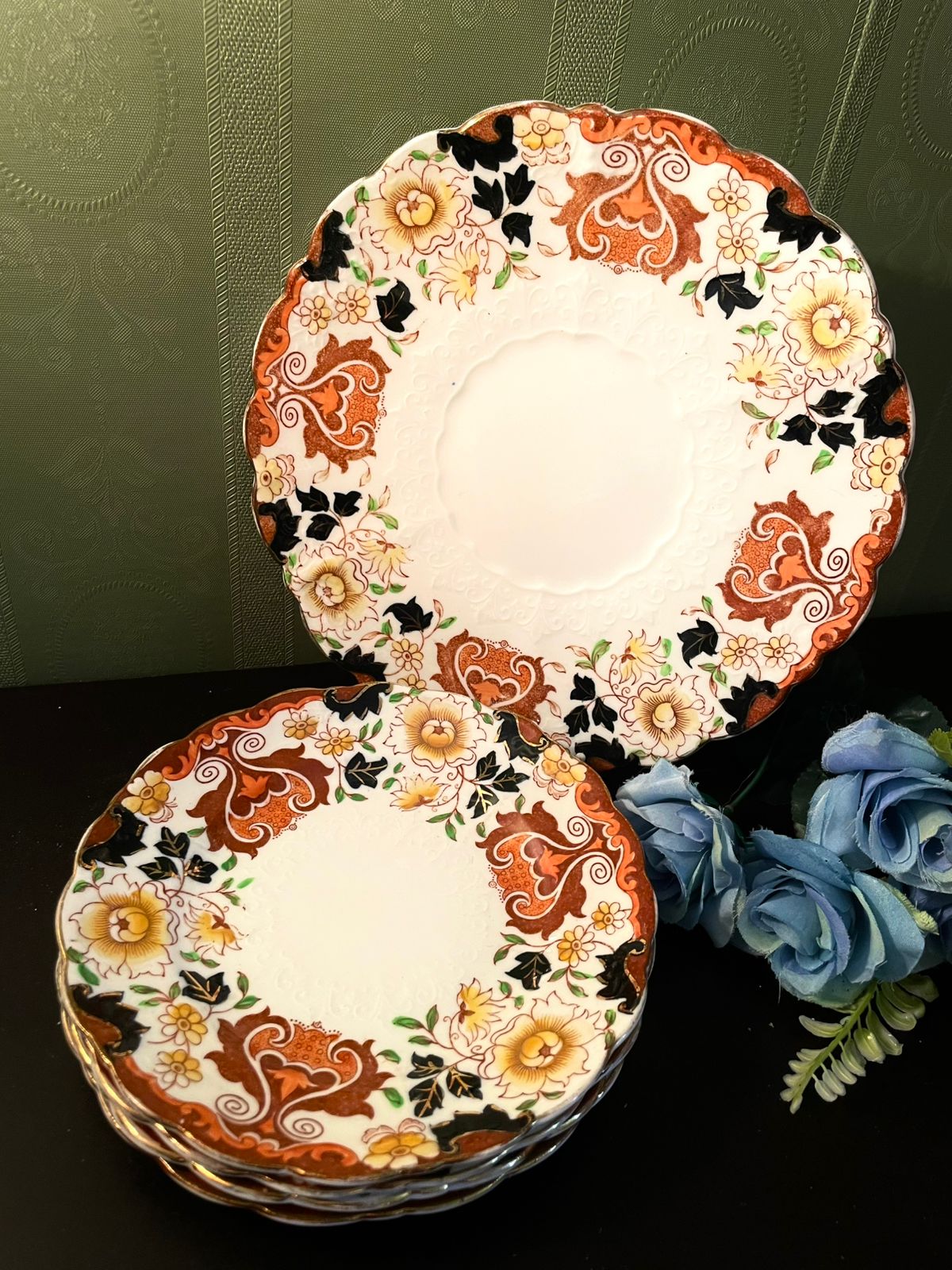 Allertons Kyoto Cake Platter & Plates Set – 5 Pieces