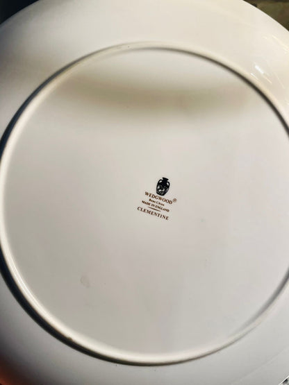 Set of 4 Wedgwood Clementine Dinner Plates – Fine Bone China, England 27cm