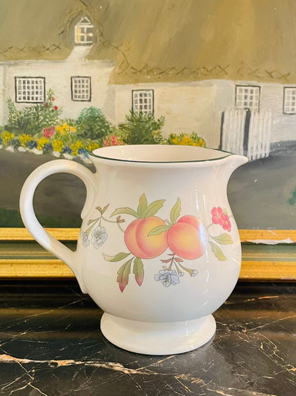 Vintage Cloverleaf Peaches & Cream One Pint Jug – Made in England Ceramic Pitcher