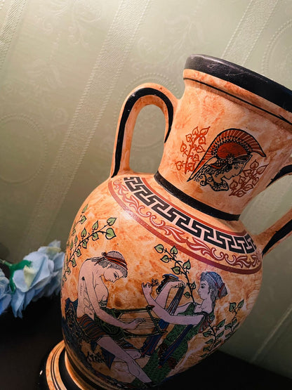 [ RARE FIND ] Vintage Greek Style Amphora Vase 11 Inch