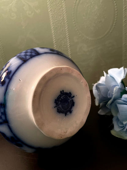 Flow Blue Ceramic Creamer Jug 5 Inch