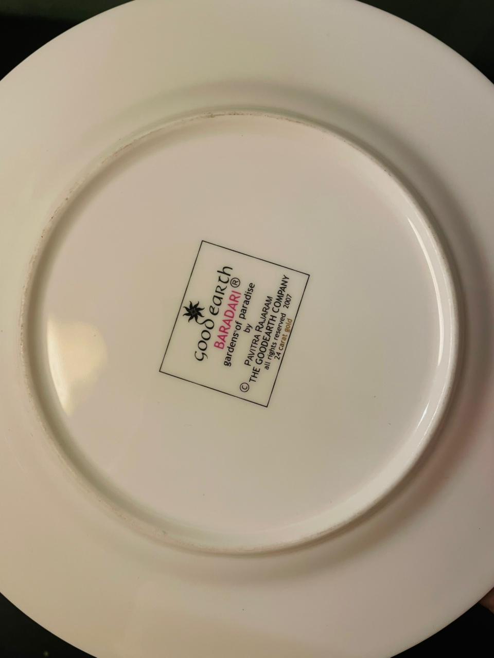 Goodearth Baradari Gardens of Paradise Decorative Plate 8"