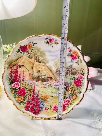 Royal Albert Tranquil Garden Decorative Plate – 8 Inch