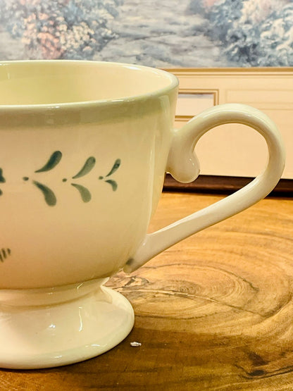 Vintage Maruhon Ware Pedestal Cup – Hand Painted Japan