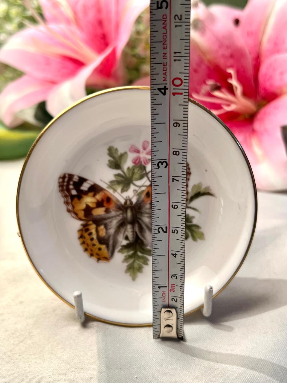 Royal Worcester “Butterflies” Fine Bone China Mini Plate Approx. 10 cm