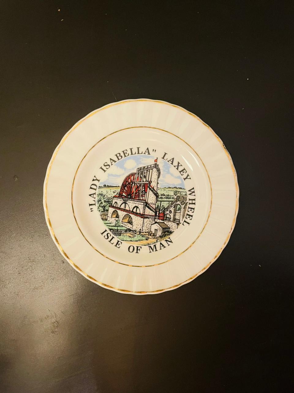 Lady Isabella Laxey Wheel Isle of Man Plate – 6 Inch