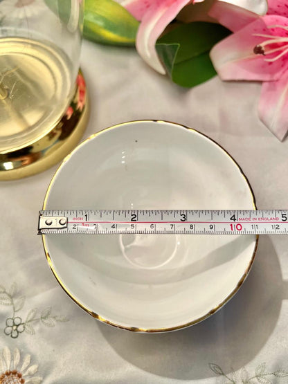 Regency Bone China Gold-Rim Serving Bowl – Approx. 12 cm