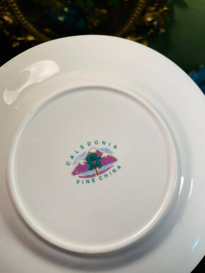 Caledonia Fine China Thistle Decorative Plate 6 Inch