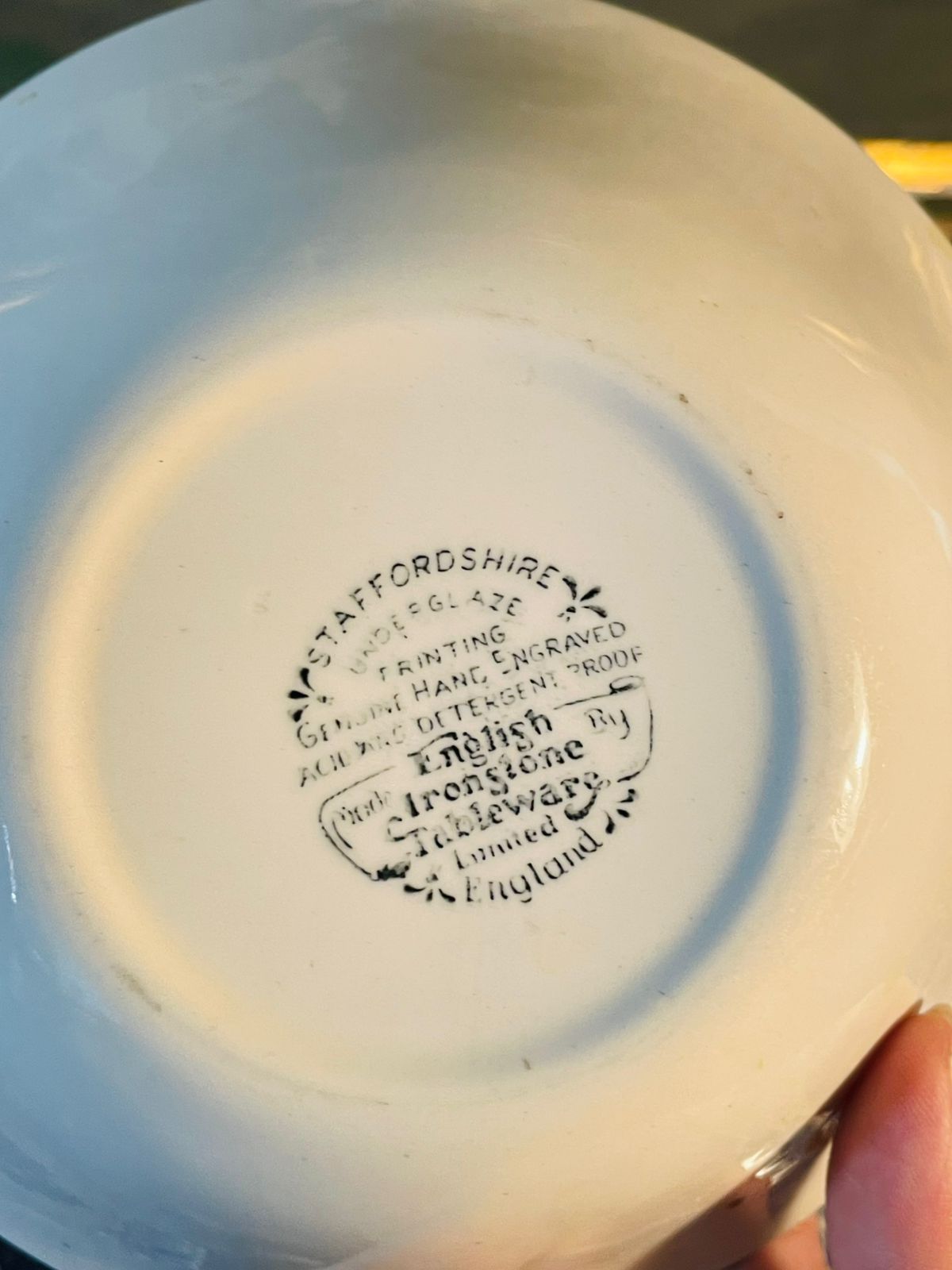 Set of 4 Blue Willow Pattern Deep Bowls – English Ironstone Tableware Ltd – 7 Inches