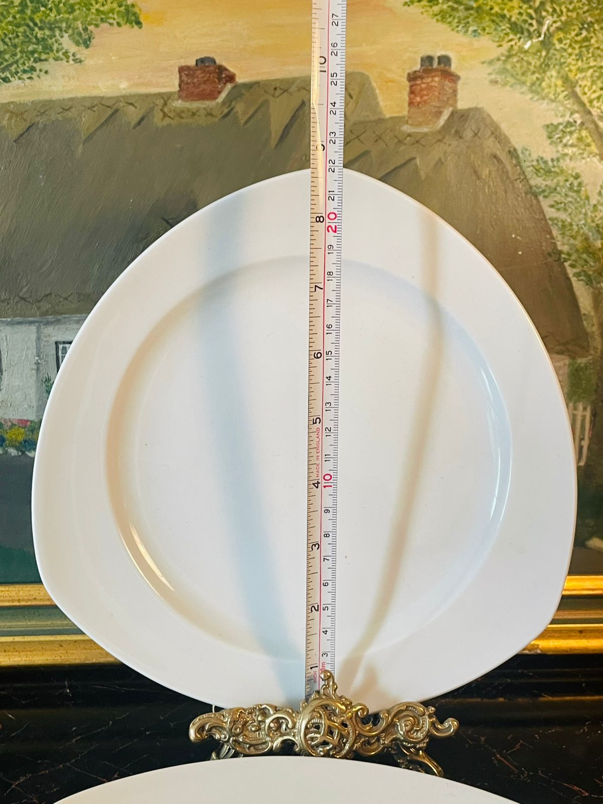 Germany Modern White Porcelain Dinner Plates – Set of 4