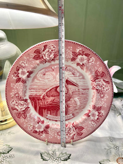 Johnson Bros Old Bill Pelican Louisiana Wall Plate – 10 in