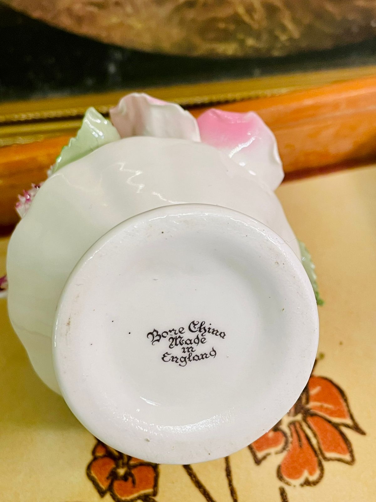 3d Floral Decor Piece, Bone China Flower Vase – Made in England