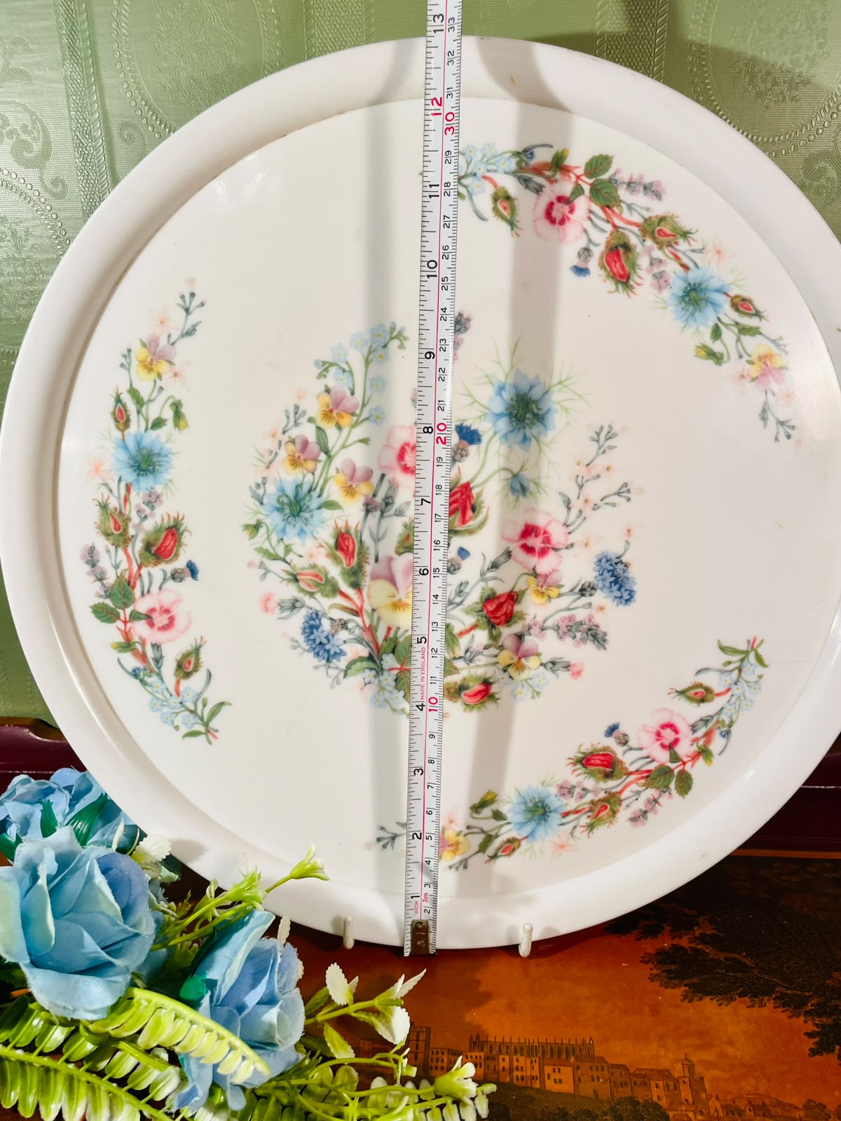 Multicolour Floral Ceramic Serving Platter – 12 Inch