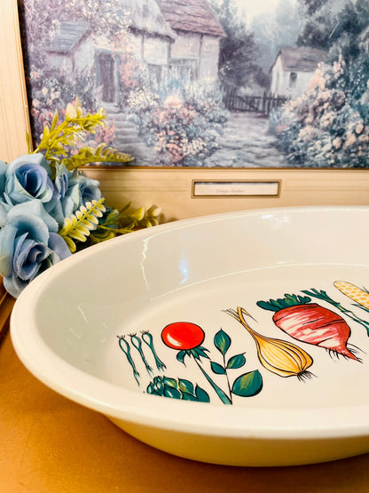 Vintage Portmeirion Totem Oval Serving Dish Oven Safe