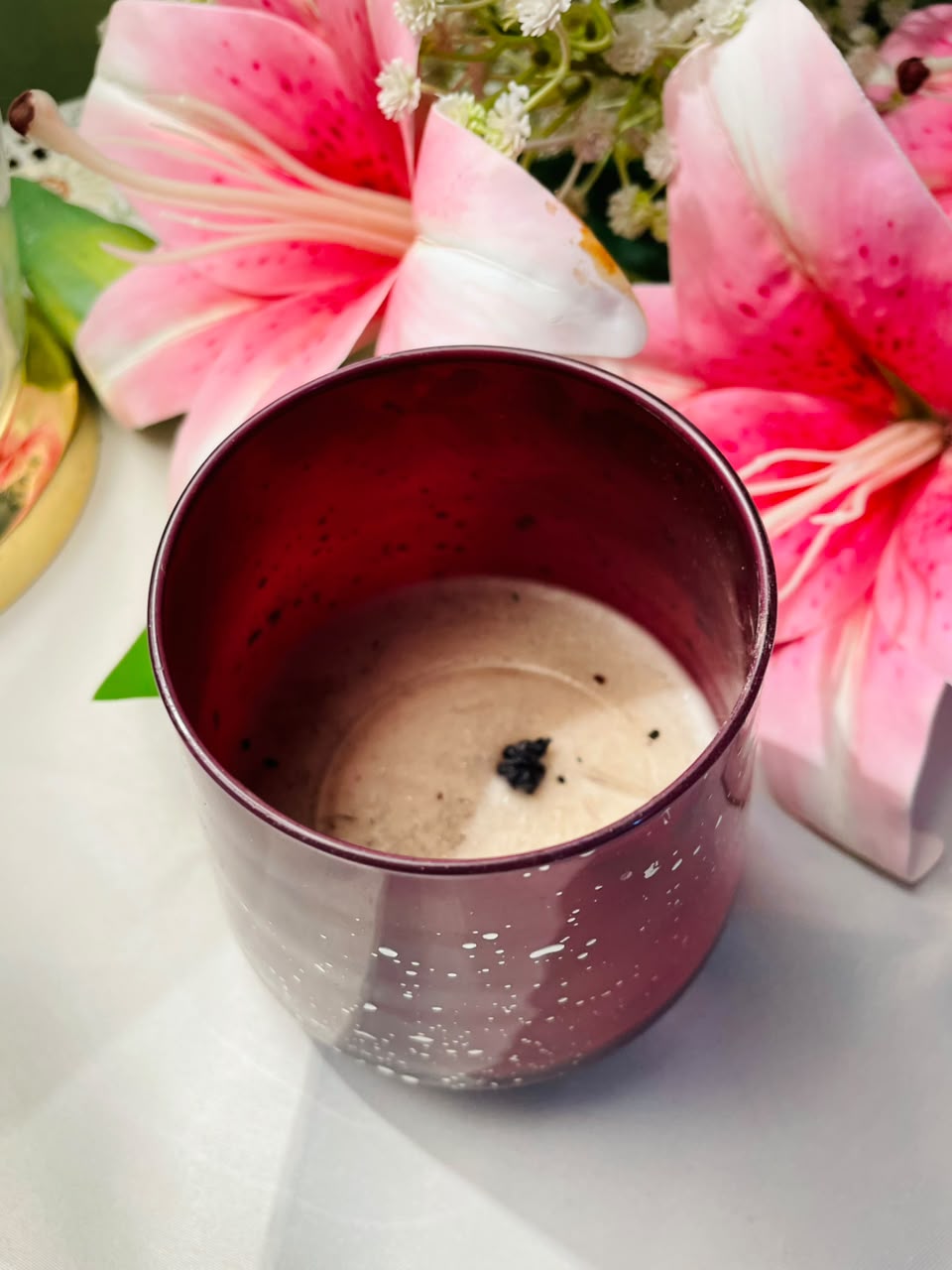 Lustre Fruit Punch Scented Candle Purple Crystal Approx. 10 cm