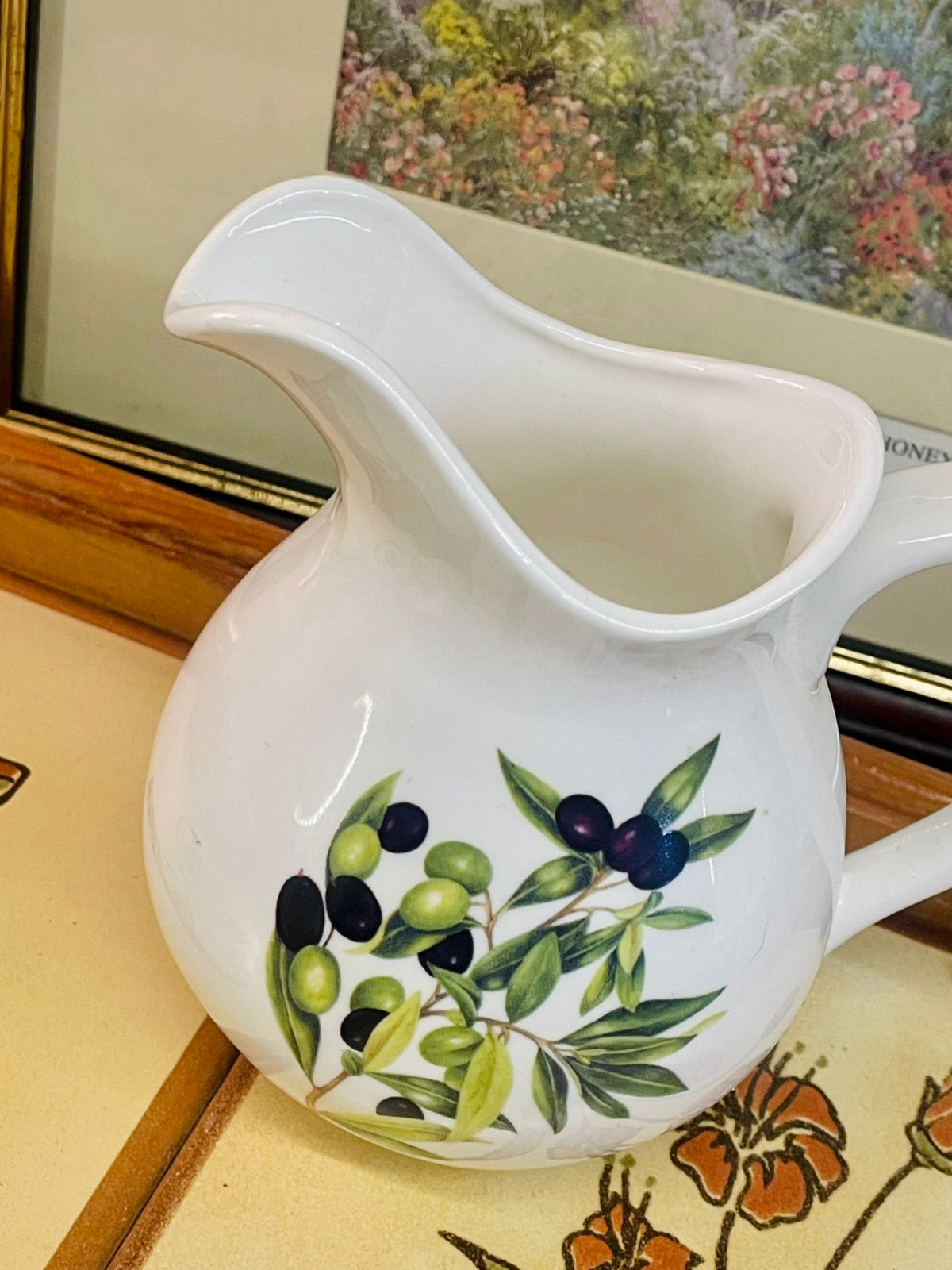 Bone China Olive Pitcher – Norfolk Kitchen & Table Jug