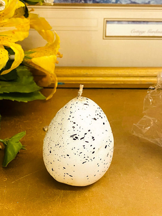 Speckled Egg Candle Set – Rustic Easter Cottage Décor Set of 6