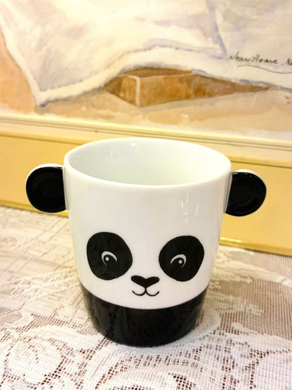 Cute Animal Ceramic Planters - Panda and Cat Design, Small Indoor Pots