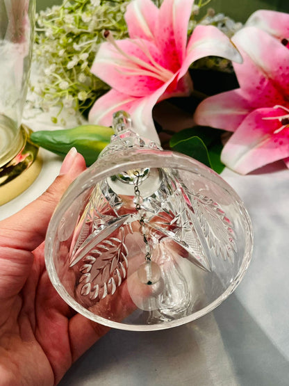 Clear Cut Crystal Hand Bell 7.5 in