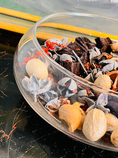 Large Bowl Bowl with Pot Purri – Modern Decorative Centerpiece Display