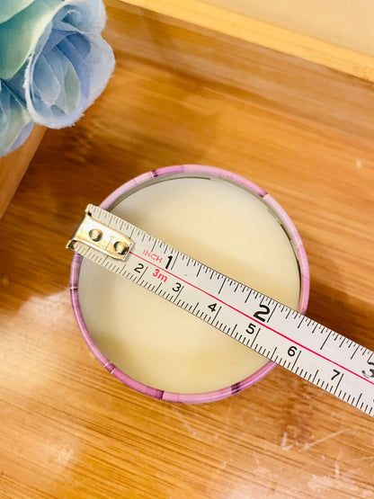 Purple & Pink Marble Candles – Elegant Home Décor Gift Candle Tin