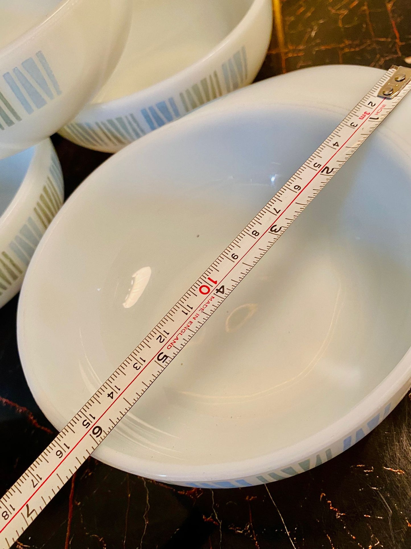 Set of 4 Vintage Opal Glass Deep Bowls – Mid-Century - Oven Safe Deep Bowls