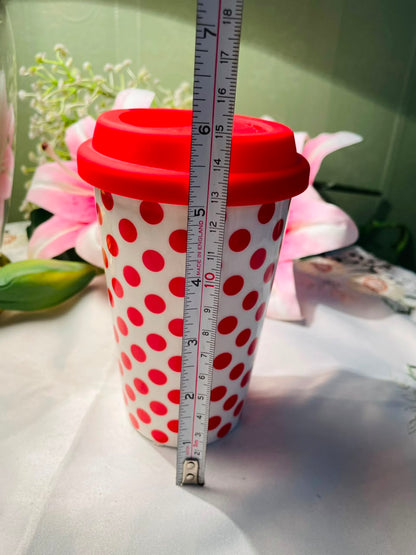 Comic Relief Red Nose Day Polka Dot Travel Mug Approx. 15 cm