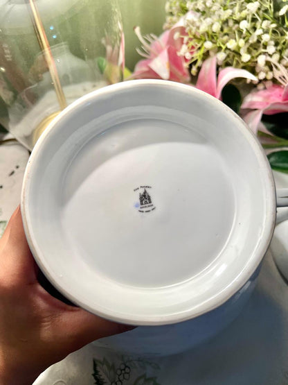 Excelsior Fine Porcelain White Gold Lidded Soup Tureen 23cm