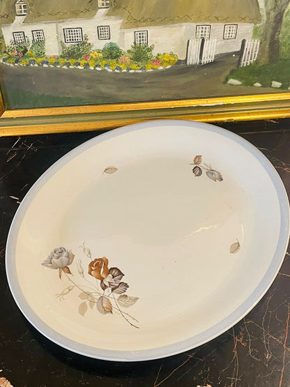 Vintage Alfred Meakin “Glo-White” Oval Serving Platter – England