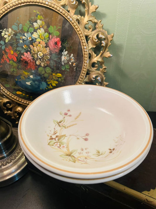 Vintage Floral Serving Bowls Set of 2 Cottage Core Tableware