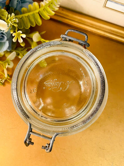 Set of 2 Airtight Glass Jars Clip Lock Storage